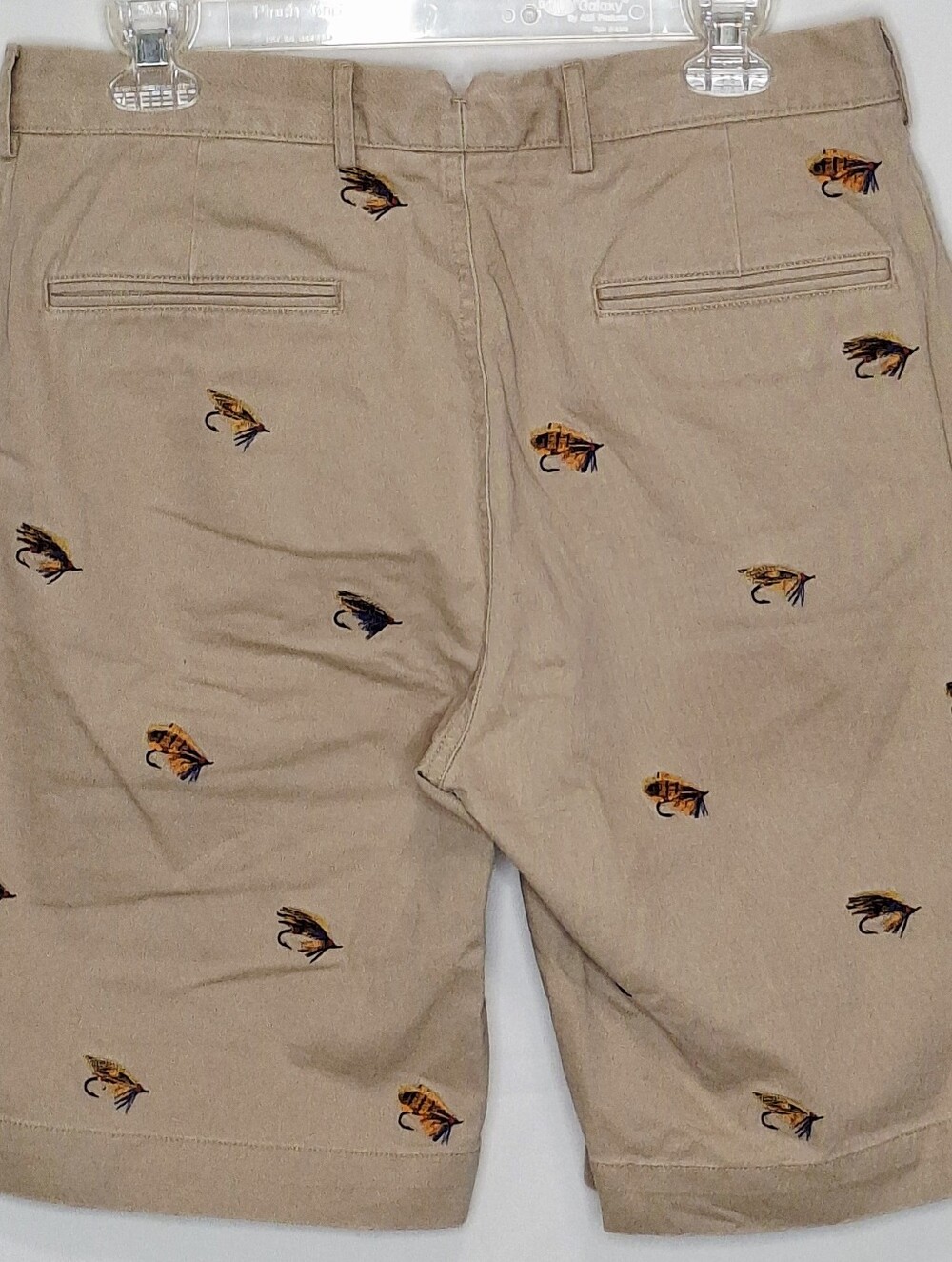 Ralph Lauren Men's Embroidered Fishing Fly Khaki Shorts 31"